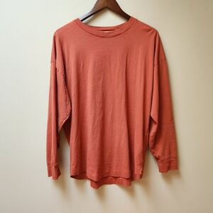 Wilfred Free Rust/brick Long Sleeve Shirt M